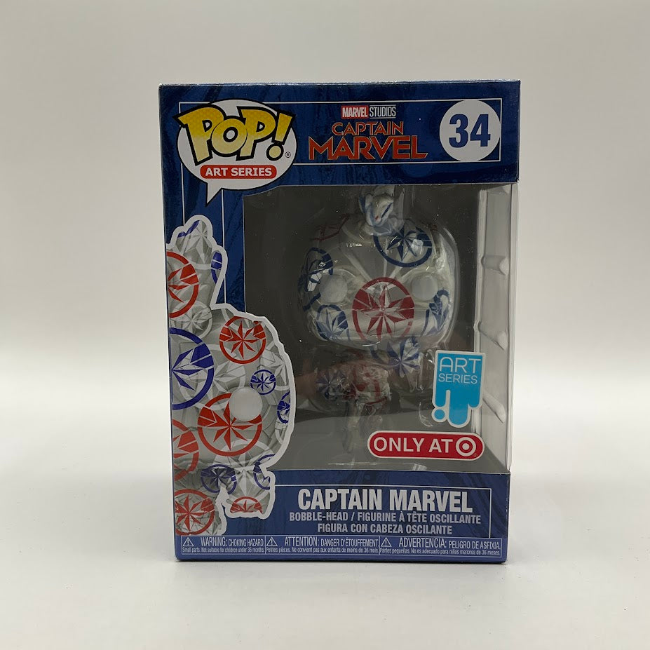 Captain Marvel Funko Pop! Marvel #34 Art Series Target Exclusive