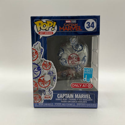 Captain Marvel Funko Pop! Marvel #34 Art Series Target Exclusive