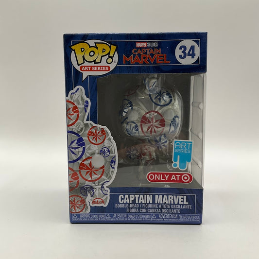Captain Marvel Funko Pop! Marvel #34 Art Series Target Exclusive