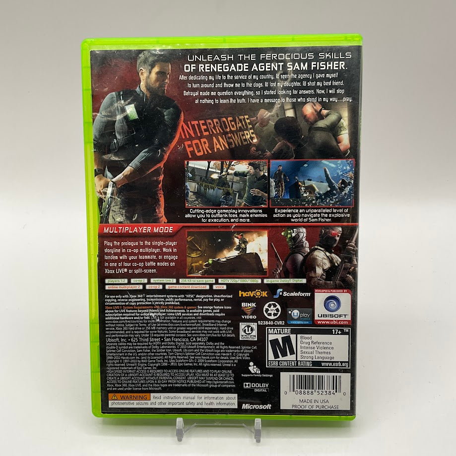 Splinter Cell: Conviction Xbox 360 Used #1