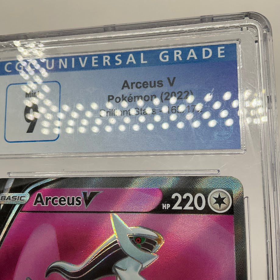 Arceus V Pokemon Brilliant Stars #165 CGC 9 Arceus V Pokemon Brilliant Stars #165 CGC 9
