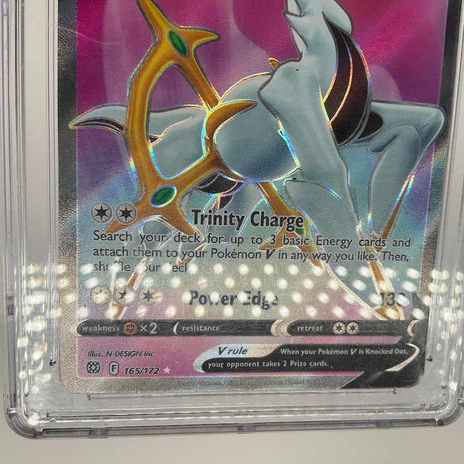 Arceus V Pokemon Brilliant Stars #165 CGC 9 Arceus V Pokemon Brilliant Stars #165 CGC 9