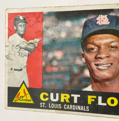 Curt Flood 1960 Topps #275 St. Louis Cardinals GD