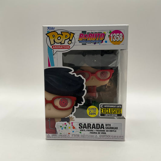Sarada with Sharingan Funko Pop! Boruto #1358 GITD Entertainment Earth