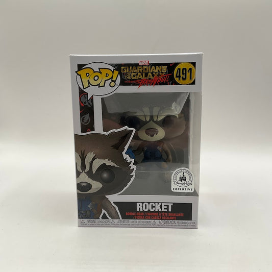 Rocket Funko Pop! Guardians of the Galax Mission Breakout #491 Disney Parks