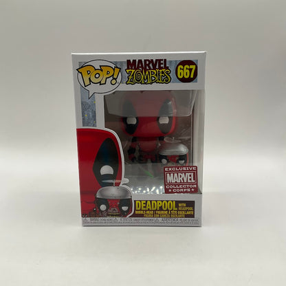 Deadpool with Headpool Funko Pop! Marvel Zombies #667 Marvel Collector Corps