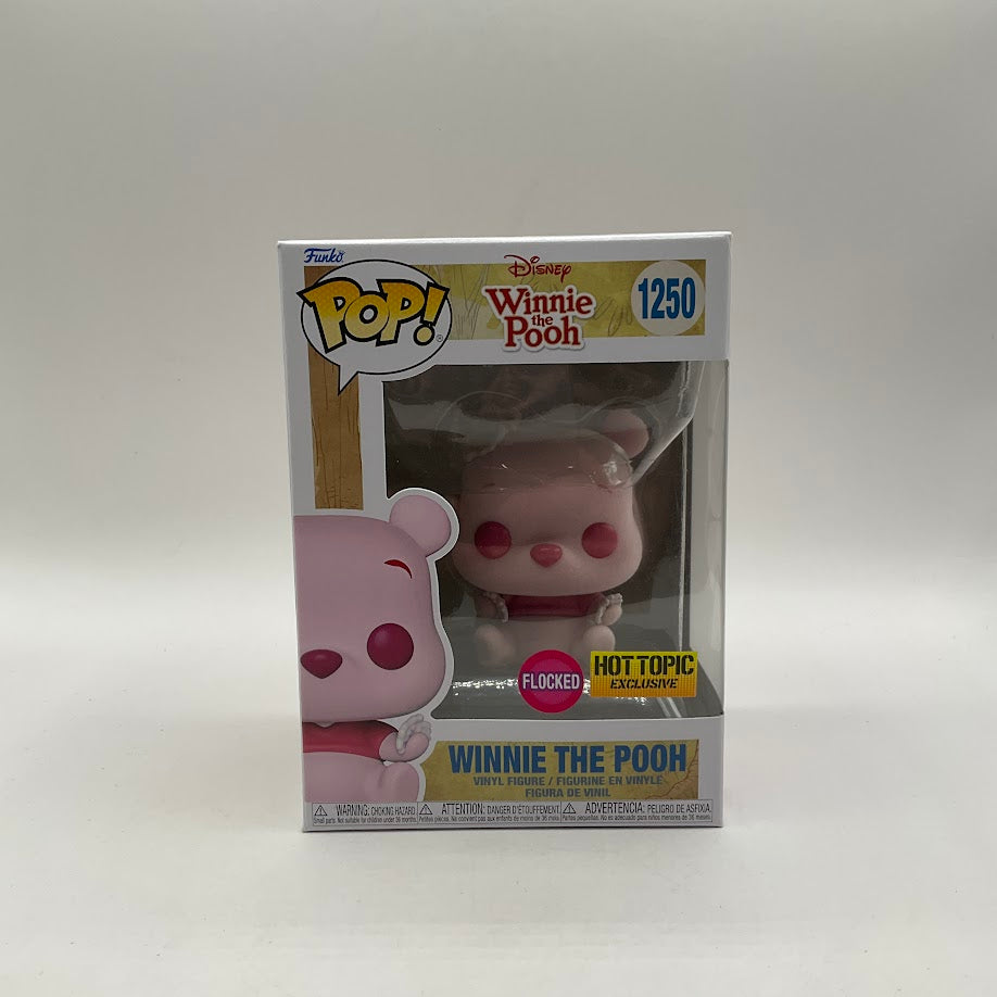 Winnie the Pooh Funko Pop! Disney #1250 Flocked Hot Topic Exclusive