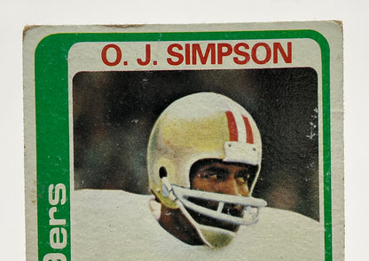 OJ Simpson 1978 Topps #400 San Francisco 49ers VG