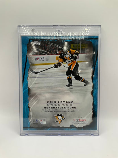 Kris Letang Underwraps Emanate Auto Pittsburgh Penguins 05/10 Fanatics COA