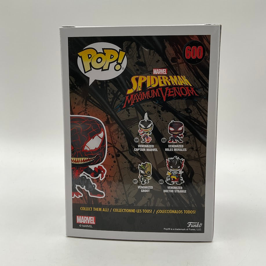 Venomized Miles Morales Funko Pop! Spider-Man Maximum Venom #600