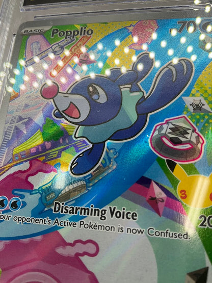Popplio Pokemon First Partner Illustration Collection S1 Promo CGC 10 Pristine
