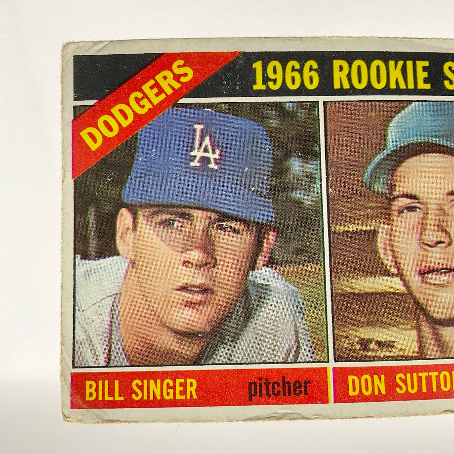 Bill Singer / Don Sutton 1966 Topps Rookie Stars RC #288 GD #1 - Collector Store LLC