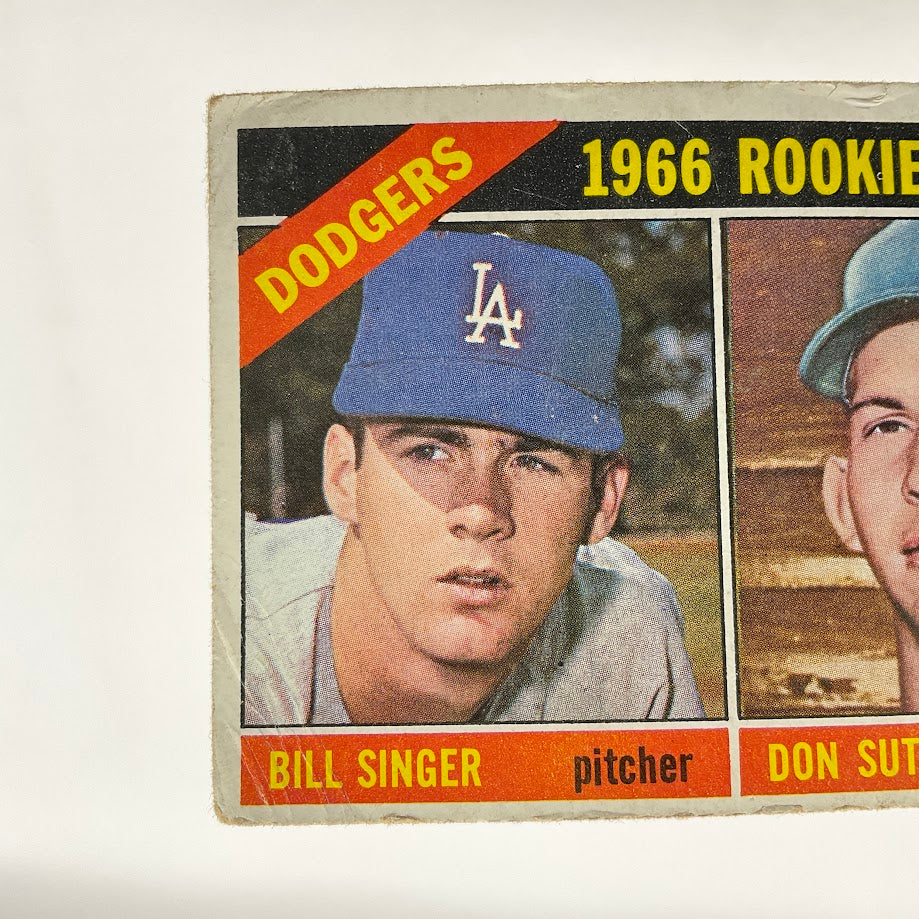 Bill Singer / Don Sutton 1966 Topps Rookie Stars RC #288 GD #2 - Collector Store LLC
