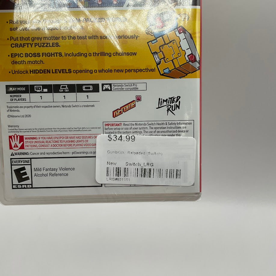 Gunbrick: Reloaded Nintendo Switch Sealed