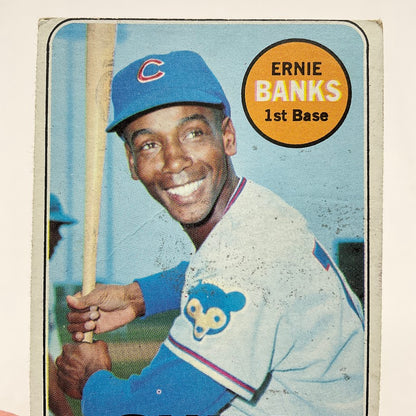 Ernie Banks 1969 Topps #20 Chicago Cubs VG #4 - Collector Store LLC