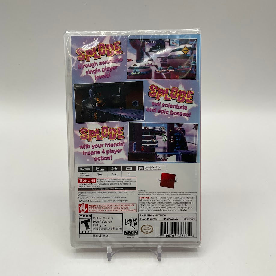 Ms. Splosion Man Nintendo Switch Sealed