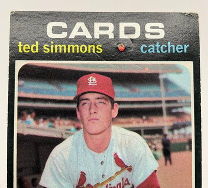 Ted Simmons 1971 Topps RC #117 St. Louis Cardinals VG #2 - Collector Store LLC