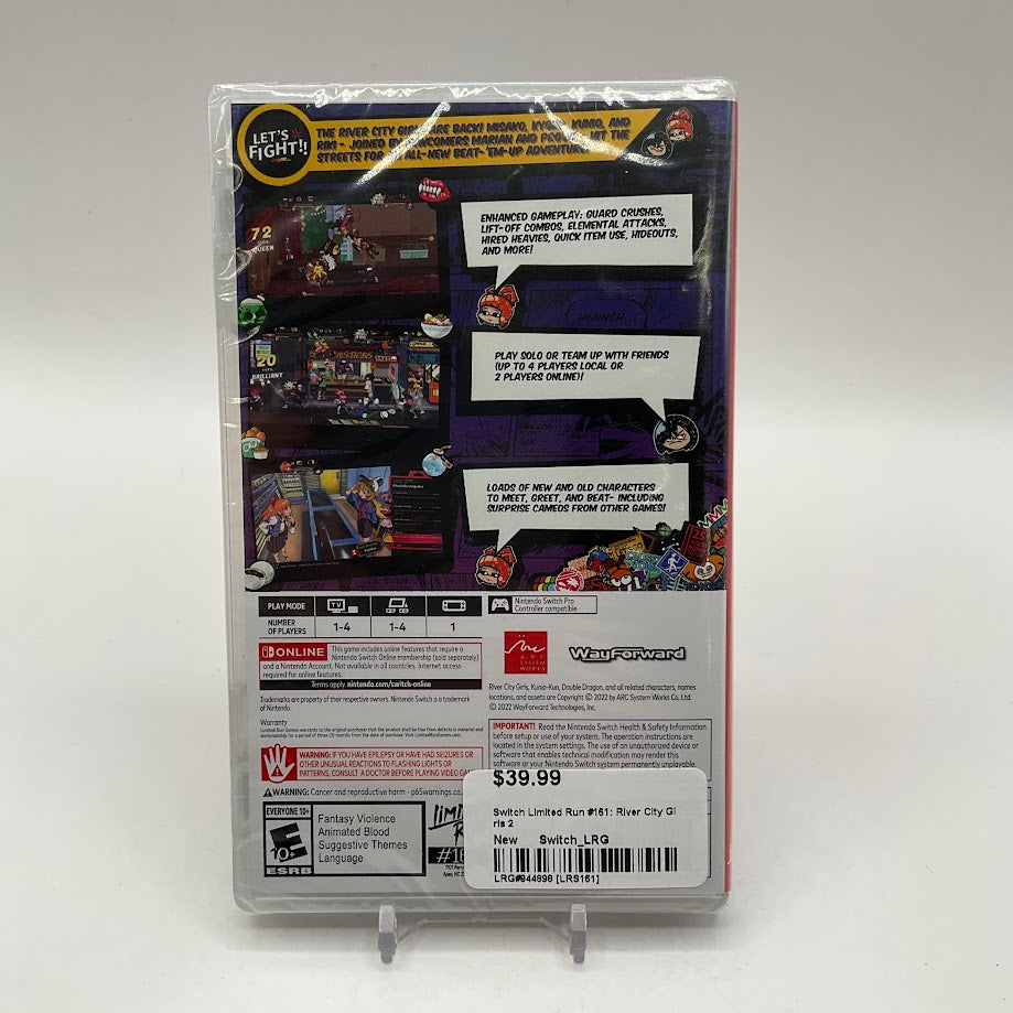 River City Girls 2 Nintendo Switch Sealed
