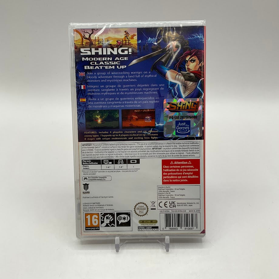Shing [Limited Edition] PAL Nintendo Switch Sealed