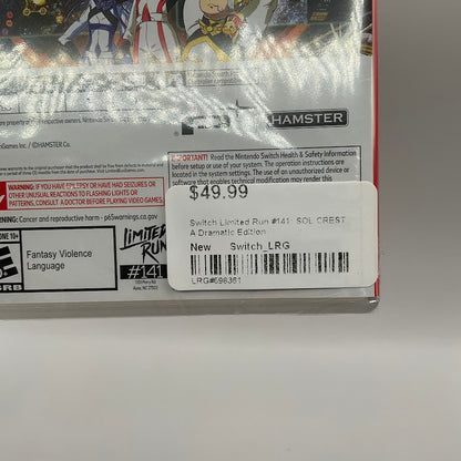 Sol Cresta: Dramatic Edition Nintendo Switch Sealed