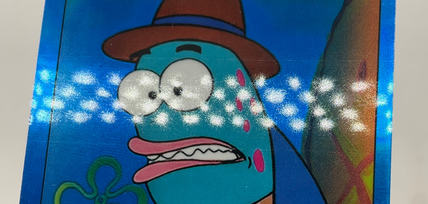 Harold 2025 Topps Chrome Spongebob Squarepants Blue Refractor 112/150 #147