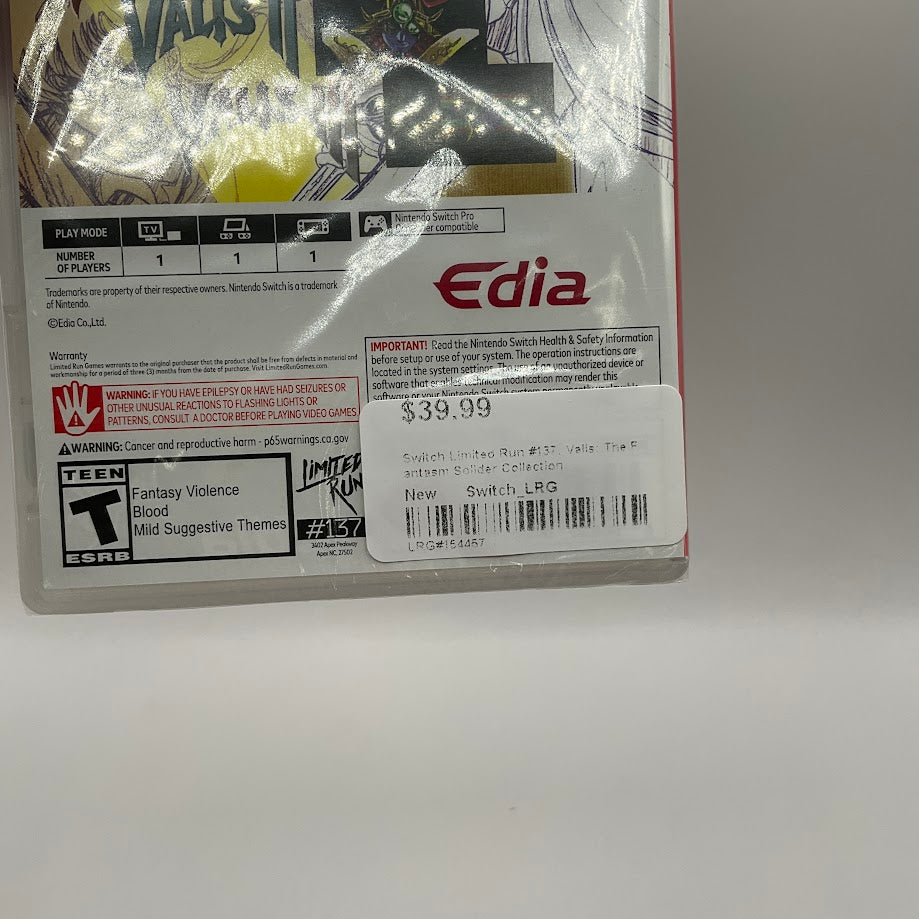 Valis: The Fantasm Soldier Collection Nintendo Switch Sealed #2