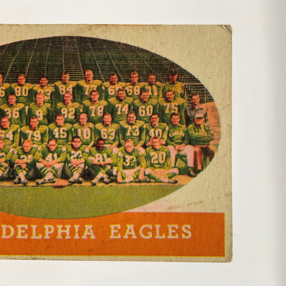Philadelphia Eagles 1958 Topps Team Card #109 VG-EX - Collector Store LLC