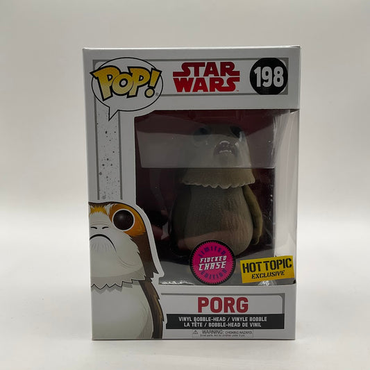 Porg Funko Pop! Star Wars #198 Flocked Chase Hot Topic Exclusive