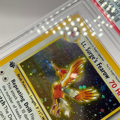 Lt. Surge's Fearow Pokemon Gym Heroes Holo 1st Edition #7 PSA 9