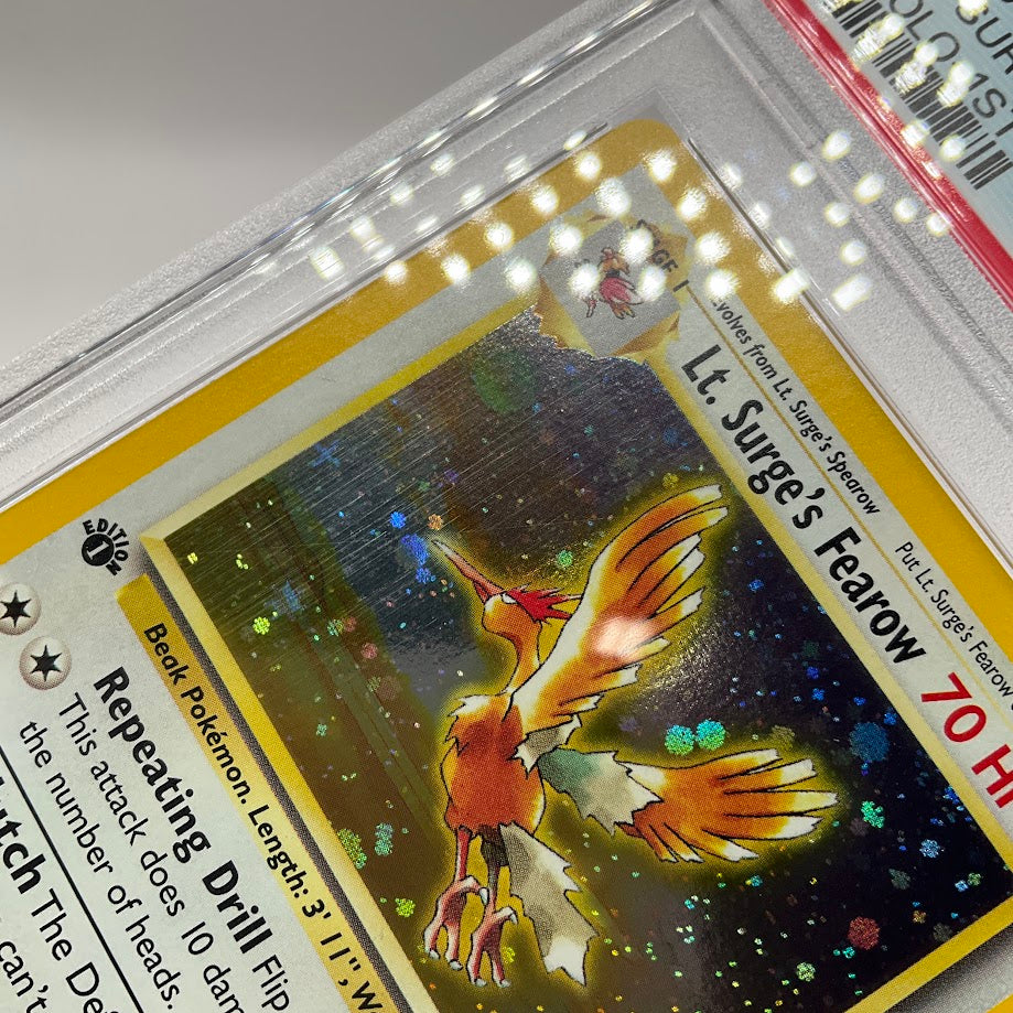 pokemon fearow card Lt. Surge's (7/132) [Gym Heroes 1st Edition] Moderately Played 1st Edition Holofoil Number_67 Beak Catch Search your The Best Pokemon Search Deck:Growing Threat