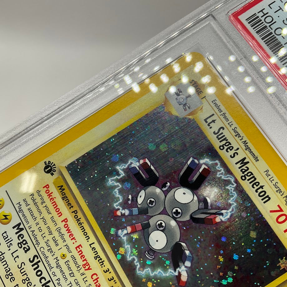 pokemon card magneton Lt. Surge's 1998 Japanese Gym Holo #82 PSA Authenticated 10 Pokémon Hit Points80 HP Form Pokemon Card Game/[SV8] Super Electric
