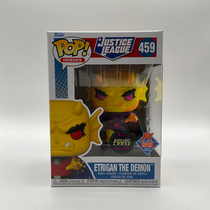 Etrigan the Demon Funko Pop! Justice League #459 Black Light Chase PX Previews
