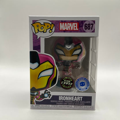 Ironheart Funko Pop! Marvel #687 GITD Chase Pop in a Box