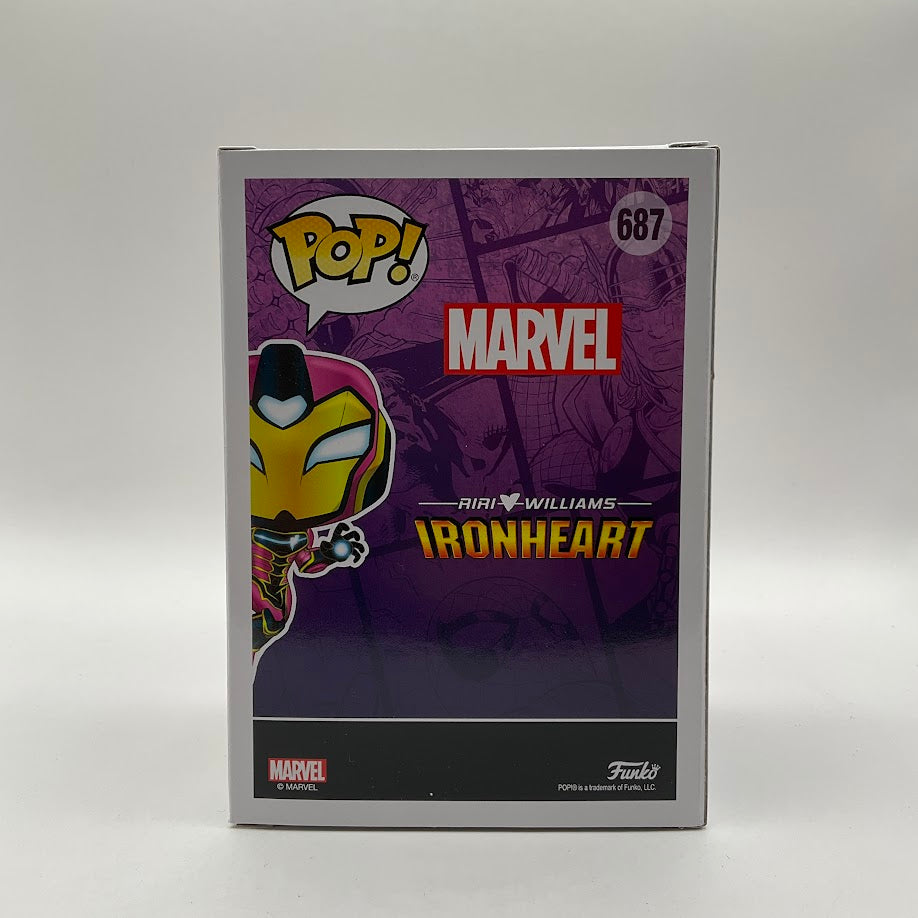 Ironheart Funko Pop! Marvel #687 GITD Chase Pop in a Box