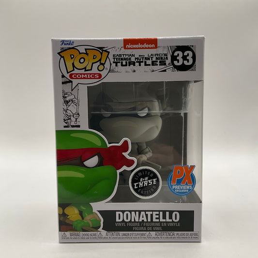 Donatello Funko Pop! Eastman & Laird's TMNT #33 B&W Chase PX Previews