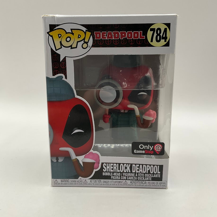 Sherlock Deadpool Funko Pop! Marvel #784 GameStop Exclusive