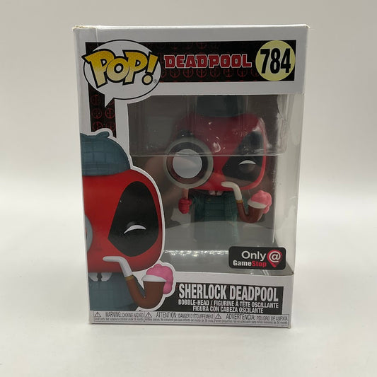 Sherlock Deadpool Funko Pop! Marvel #784 GameStop Exclusive