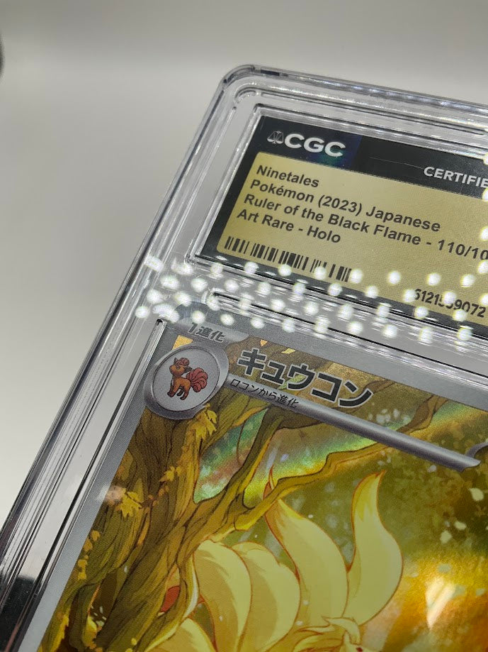 Ninetales Pokemon Ruler of the Black Flame Art Rare Holo JP CGC 10 Pristine