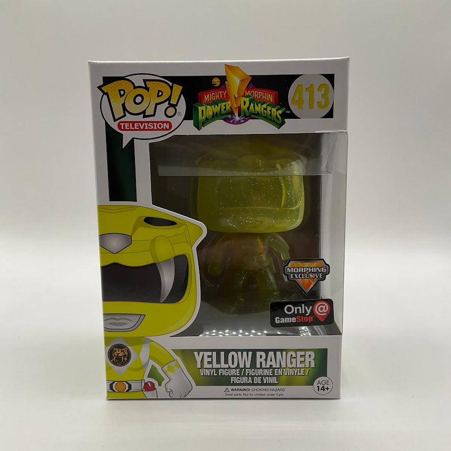 Yellow Ranger Funko Pop! Mighty Morphin Power Rangers #413 Morphing GameStop - Collector Store LLC