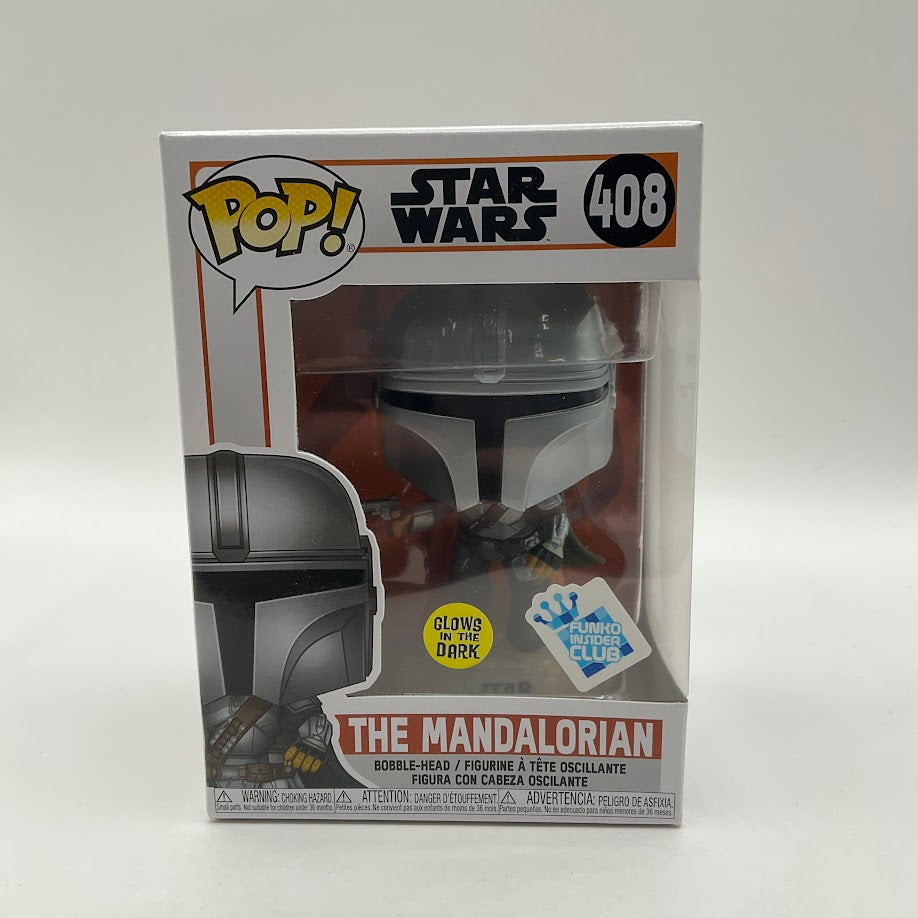 The Mandalorian Funko Pop! Star Wars #408 GITD Funko Insider Club