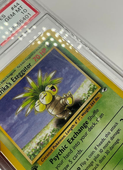 Erika's Exeggutor Pokemon Gym Heroes 1st Edition #44 PSA 10