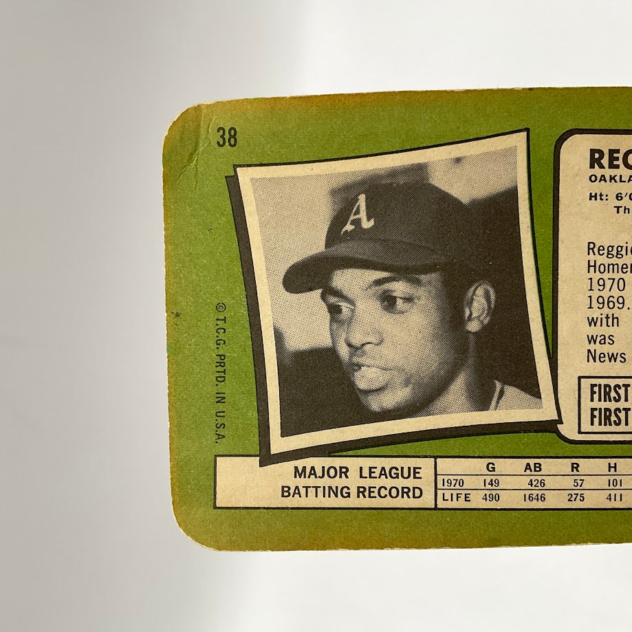 Reggie Jackson 1971 Topps Super #38 Oakland Athletics VG-EX