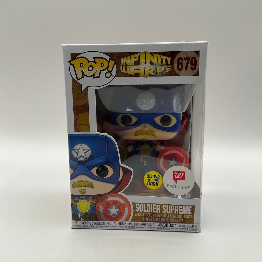 Solider Supreme Funko Pop! Infinity Warps #679 GITD Walgreens、Funko、kayou