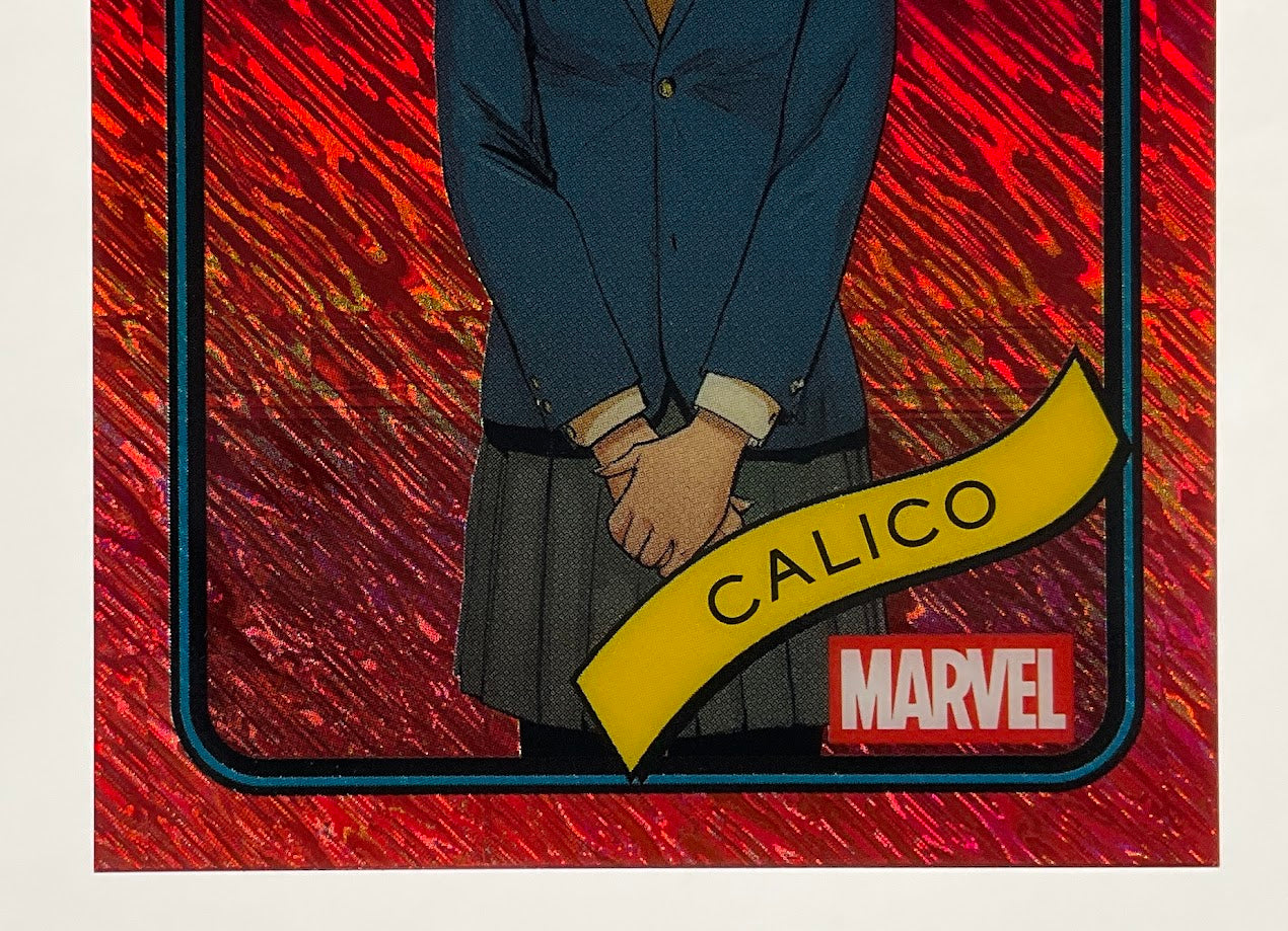 Calico 2025 Topps Chrome Marvel 1st Appearance Red Shimmer Refractor 4/5 #67