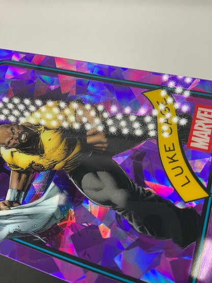 Luke Cage 2025 Topps Chrome Marvel Purple Cracked Ice Refractor 09/15 #111