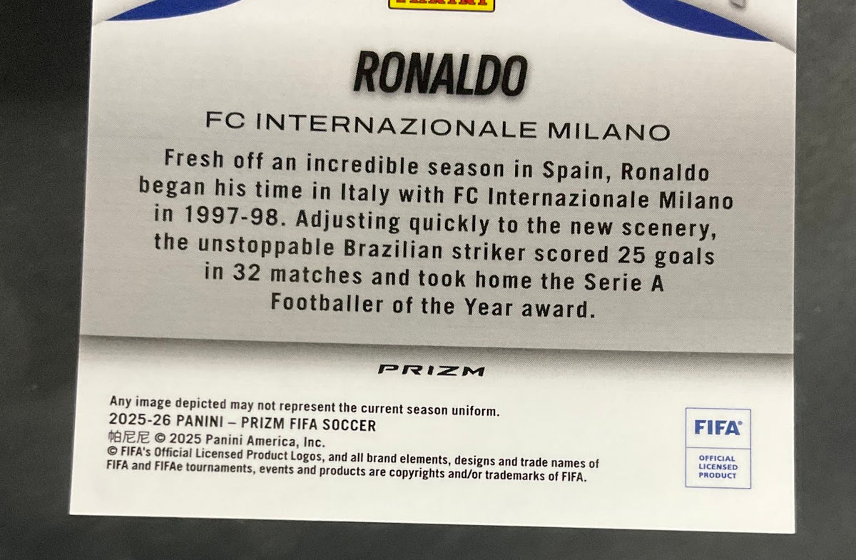 Ronaldo 2025-26 Panini Prizm FIFA Prizmania #16