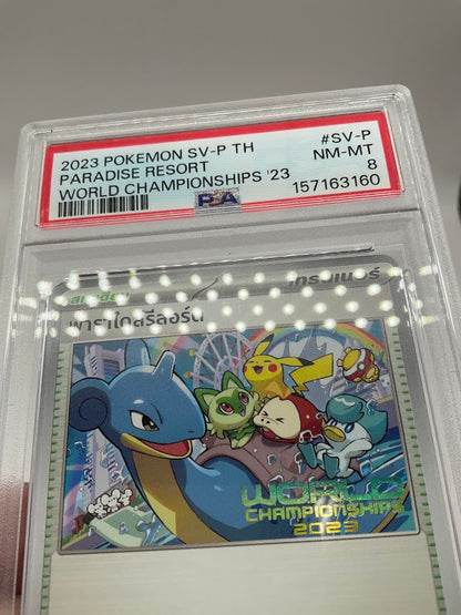 Paradise Resort Pokemon World Championships 2023 #SV-P PSA 8