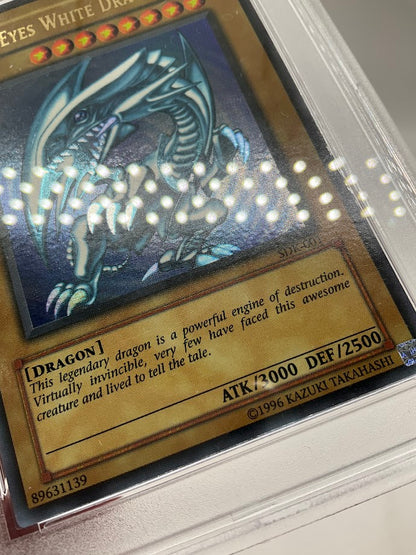 Blue-Eyes White Dragon Yu-Gi-Oh! SDK #001 PSA 8