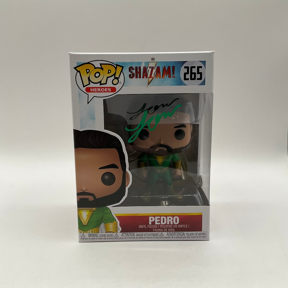 Pedro Funko Pop! Shazam! #265 with BAM! Certified Autograph