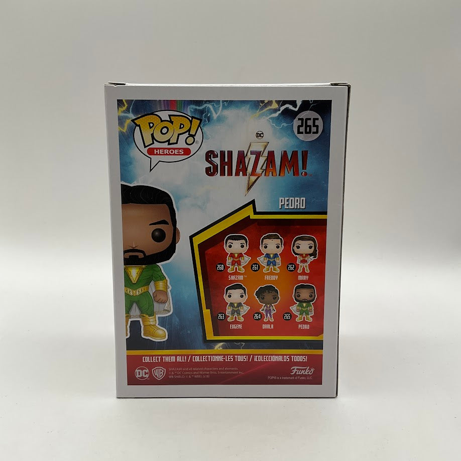 Pedro Funko Pop! Shazam! #265 with BAM! Certified Autograph